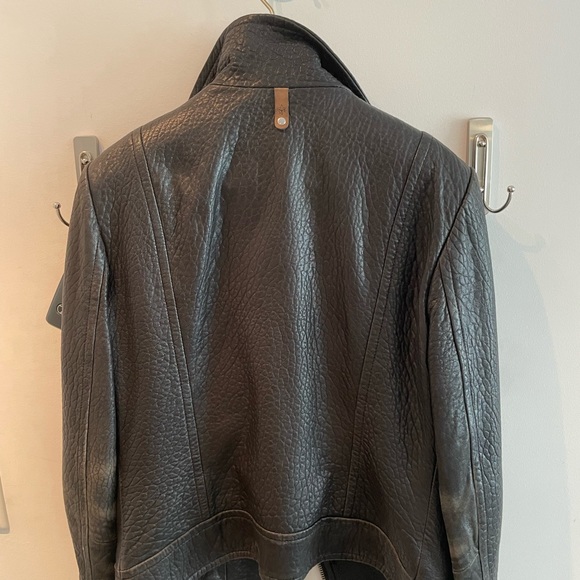 Mackage pebbled leather jacket - Picture 4 of 5